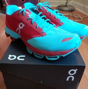 On Running Cloudster Blue/Red Women's US 8